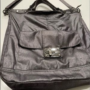 Kenneth Cole REACTION Metallic Dark Gray Hobo Pants